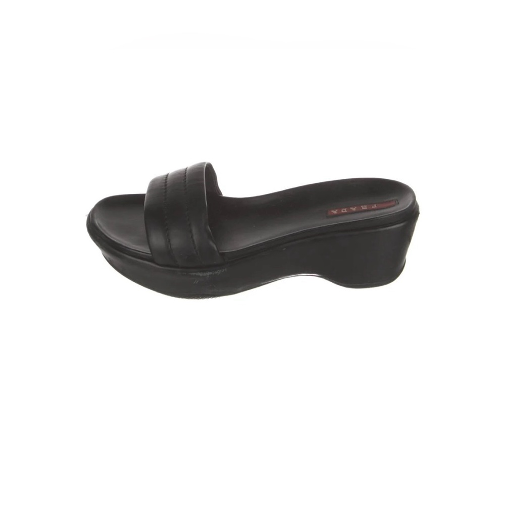 PRADA Sport Leather flip flops. SZ 40 - Picture 4 of 12
